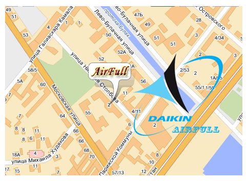 карта представительства в Казани